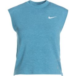 Topy sportowe damskie: Nike Performance MOCK RUNNING DIVISION Koszulka sportowa blue