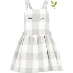 Sukienka "Hanna" w kolorze szarym. Szare sukienki niemowlęce name it girls, z aplikacjami, z bawełny, bez rękawów, midi, rozkloszowane. W wyprzedaży za 72,95 zł.