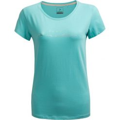 T-shirt damski TSD625 - mięta - Outhorn. Koszulki damskie Outhorn, bez wzorów, z bawełny, bez kołnierzyka. W wyprzedaży za 29,99 zł.
