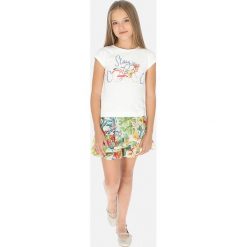 Mayoral - Spódnica dziecięca 128-167 cm. Spódniczki dziewczęce Mayoral, w kwiaty, z bawełny, mini, rozkloszowane. Za 129,90 zł.