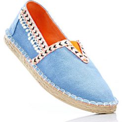 Espadryle bonprix jasnoniebieski. Niebieskie baleriny damskie marki bonprix, w paski. Za 69,99 zł.