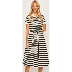 Polo Ralph Lauren - Sukienka. Czarne sukienki damskie Polo Ralph Lauren, na co dzień, s, bez wzorów, z elastanu, casualowe, polo, z krótkim rękawem, krótkie, midi, rozkloszowane. Za 859,90 zł.