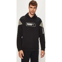 Puma - Bluza. Czarne bluzy męskie Puma, m, z nadrukiem, z bawełny, z kapturem, bez rękawów, z kapturem. W wyprzedaży za 179,90 zł.