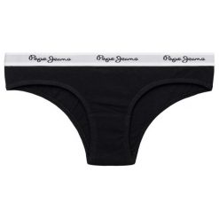Figi klasyczne Pepe Jeans Bief Dixie PLU10107. Czarne figi damskie Pepe Jeans, xs, bez wzorów, z jeansu. W wyprzedaży za 39,00 zł.