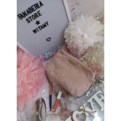 Torebka Freesia pink. Różowe torebki klasyczne damskie Fanaberia.com, w paski, na ramię, małe, bez dodatków. Za 59,00 zł.
