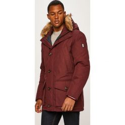 Tommy Hilfiger - Kurtka puchowa. Zielone płaszcze męskie TOMMY HILFIGER, m, bez wzorów, z elastanu, długie, z kapturem. W wyprzedaży za 1249,00 zł.