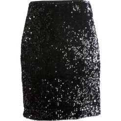 Spódnica z cekinami bonprix czarny. Czarne spódniczki damskie bonprix. Za 64,99 zł.