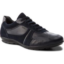 Półbuty GEOX - U Symbol A U84A5A 01J22 C4002 Navy. Niebieskie półbuty męskie Geox, na co dzień, bez wzorów, z zamszu, klasyczne, bez zapięcia. W wyprzedaży za 289,00 zł.