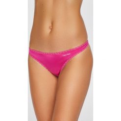 Calvin Klein Underwear - Stringi Thong. Czerwone stringi damskie marki Calvin Klein Underwear, s, z elastanu. Za 89,90 zł.