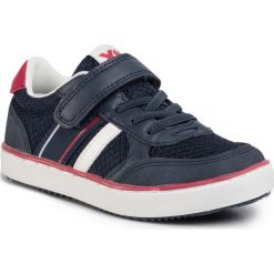 Sneakersy XTI - 57164 Navy. Niebieskie trampki chłopięce Xti, bez wzorów, ze skóry ekologicznej, na rzepy. W wyprzedaży za 139,00 zł.