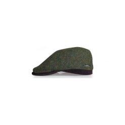 Oliwkowy kaszkiet/czapka męska w jodełkę G13. Zielone czapki męskie Modini Moda Męska, bez wzorów, z wełny, casualowe. Za 126,00 zł.