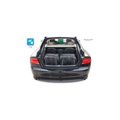 AUDI A7, 2010- TORBY DO BAGAŻNIKA 5 SZT KJUST - 7004014. Szare torby podróżne KJUST, bez wzorów, z kauczuku, klasyczne. Za 1249,00 zł.