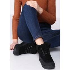 Czarne Śniegowce Seek Peace. Czarne śniegowce damskie Born2be, na sznurówki. Za 69,99 zł.