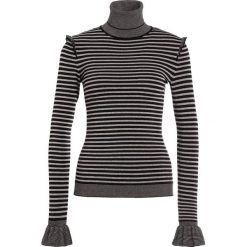 BOSS CASUAL ILANNAH Sweter grey. Szare bluzy damskie BOSS Casual, xl, bez wzorów, z elastanu, casualowe, bez rękawów, bez kaptura. W wyprzedaży za 356,85 zł.