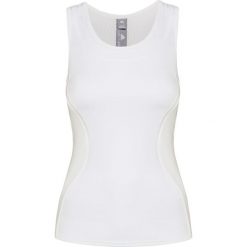 Top ADIDAS BY STELLA McCARTNEY ESSENTIALS. Białe topy damskie adidas by Stella McCartney, bez wzorów, z tkaniny, z okrągłym kołnierzem. Za 270,00 zł.
