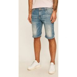 Mustang - Szorty jeansowe. Niebieskie spodenki i szorty męskie Mustang, bez wzorów, z elastanu, casualowe. Za 239,90 zł.