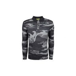 Koszulki polo z długim rękawem Versace Jeans B3GQB7PA / Polo Longsleeve. Szare koszulki męskie Versace Jeans, m, bez wzorów, z jeansu, polo, z długim rękawem, długie. Za 479,00 zł.