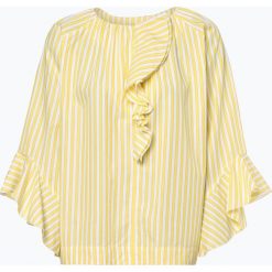 Marc Cain Collections - Bluzka damska, żółty. Żółte bluzki damskie Marc Cain Collections, bez wzorów, eleganckie, bez kołnierzyka, bez rękawów. Za 899,95 zł.