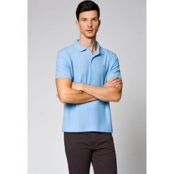 Koszulka Błękitna Polo Arthur. Niebieskie koszulki męskie LANCERTO, xl, bez wzorów, z bawełny, klasyczne, bez rękawów. Za 129,90 zł.