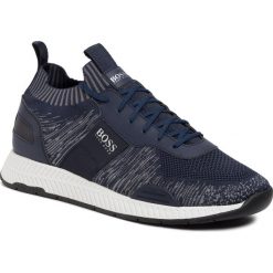 Sneakersy BOSS - Titanium 50428541 10225853 01 Dark Blue 401. Niebieskie sneakersy męskie Boss, bez zapięcia. Za 849,00 zł.