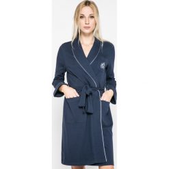 Lauren Ralph Lauren - Szlafrok. Niebieskie szlafroki damskie Lauren Ralph Lauren, s, bez wzorów, z bawełny, bez rękawów, bez kaptura. Za 459,90 zł.