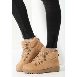 Camelowe Traperki Stand By Designer. Brązowe buty zimowe damskie marki vices. Za 119,99 zł.