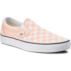 Tenisówki VANS - Classic Slip-On VN0A38F7U77 (Checkerboard) Bleached A. Pomarańczowe trampki i tenisówki damskie Vans, bez wzorów, z gumy, bez zapięcia. W wyprzedaży za 209,00 zł.