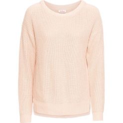 Swetry oversize damskie: Sweter oversize bonprix perłowy beżowy