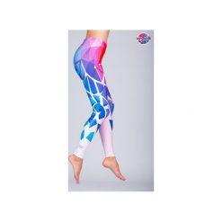 Legginsy Rainbow Bloocks High - Pink. Różowe legginsy sportowe damskie Kameleoo, xl, bez wzorów, z materiału, trekkingowe. Za 169,00 zł.