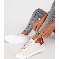 Beżowo-Czerwone Buty Sportowe Jenymala. Brązowe buty sportowe damskie Renee, bez wzorów, sportowe. Za 69,99 zł.