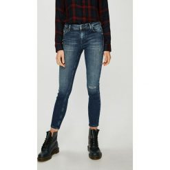 Only - Jeansy Allan. Niebieskie jeansy damskie skinny marki ONLY, z elastanu. W wyprzedaży za 129,90 zł.