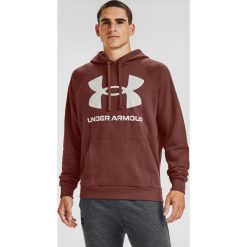 Under Armour Rival Fleece Big Logo Bluza Czerwony. Czerwone bluzy męskie Under Armour, xxl, bez wzorów, z bawełny, bez kołnierzyka, bez rękawów, bez kaptura. Za 257,95 zł.