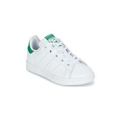 Buty Dziecko adidas STAN SMITH C. Białe trampki dziewczęce Adidas, bez wzorów, bez zapięcia. Za 203,20 zł.