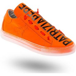 SNEAKERSY patrizia pepe. Pomarańczowe sneakersy damskie Patrizia Pepe, ze skóry. Za 593,40 zł.