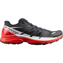 Buty Salomon S-Lab Wings 8 SG M Czerwono-Czarne. Czerwone buty sportowe męskie marki Salomon, bez zapięcia, do biegania. Za 289,99 zł.
