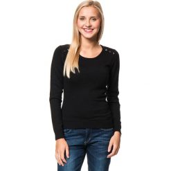 Sweter w kolorze czarnym. Czarne bez kategorii marki William de Faye, z kaszmiru, z okrągłym kołnierzem. W wyprzedaży za 136,95 zł.