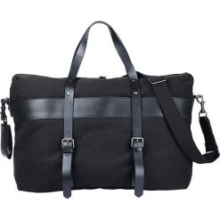 Torba podróżna "Carl" w kolorze czarnym - 65 x 40 x 22 cm. Czarne torby podróżne w paski, z materiału. W wyprzedaży za 572,95 zł.