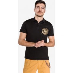 Versace Jeans Couture Polo Koszulka Czarny. Czarne podkoszulki męskie Versace Jeans Couture, xxl, z nadrukiem, z bawełny, bez rękawów. Za 369,95 zł.