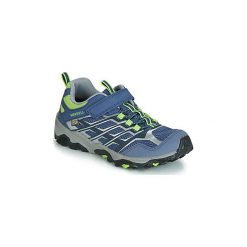Buty Dziecko Merrell M-MOAB FST LOW A/C WTRPF. Niebieskie trampki chłopięce marki Merrell, bez wzorów, bez zapięcia. Za 239,00 zł.