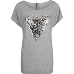 Guess Bluzka. Bluzki damskie Guess, z aplikacjami, z tkaniny, z okrągłym kołnierzem, z krótkim rękawem. Za 149,00 zł.