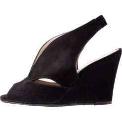 Carvela Comfort ALEXA Szpilki bez palców black. Czarne koturny damskie marki Carvela Comfort, bez wzorów, ze skóry, z otwartym noskiem, bez obcasa, na szpilce, bez zapięcia. Za 569,00 zł.