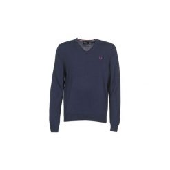 Swetry Fred Perry VIZINE. Niebieskie swetry męskie Fred Perry, s, bez wzorów, bez kołnierzyka, bez kaptura. Za 495,20 zł.
