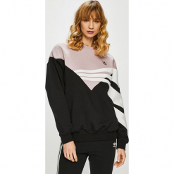 Adidas Originals - Bluza. Czarne bluzy damskie marki adidas Originals, z elastanu, bez kaptura. Za 279,90 zł.