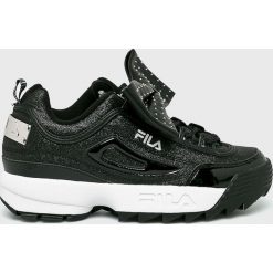 Fila - Buty Disruptor Glow Low. Czarne buty sportowe damskie Fila, bez wzorów, z gumy, sportowe. Za 559,90 zł.
