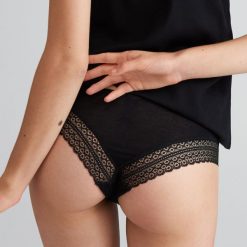 Wiskozowe majtki 3 pack - Czarny. Majtki damskie Reserved. Za 49,99 zł.