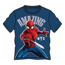 Disney By Arnetta Koszulka Chłopięca Spiderman 110 Niebieski. Niebieskie t-shirty chłopięce Disney By Arnetta, z motywem z bajki, bez rękawów. Za 35,00 zł.