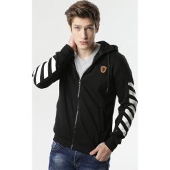 Czarna Bluza Arsinolphi. Czarne bluzy męskie Born2be, xl, z nadrukiem, z kapturem, z długim rękawem, długie, z kapturem. Za 69,99 zł.
