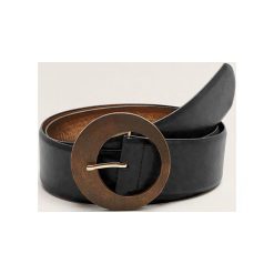 Mango - Pasek Wood. Szare paski damskie marki Mango, w paski, ze skóry ekologicznej. Za 69,90 zł.