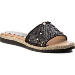 Espadryle NEŚCIOR - 067-D Czarny C. Żółte espadryle damskie marki Neścior, bez wzorów, ze skóry, bez obcasa. W wyprzedaży za 169,00 zł.