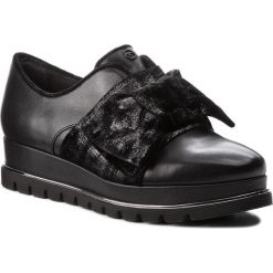 Półbuty TAMARIS - 1-24700-31 Black 001. Czarne creepersy damskie Tamaris, z materiału, na płaskiej podeszwie. W wyprzedaży za 259,00 zł.